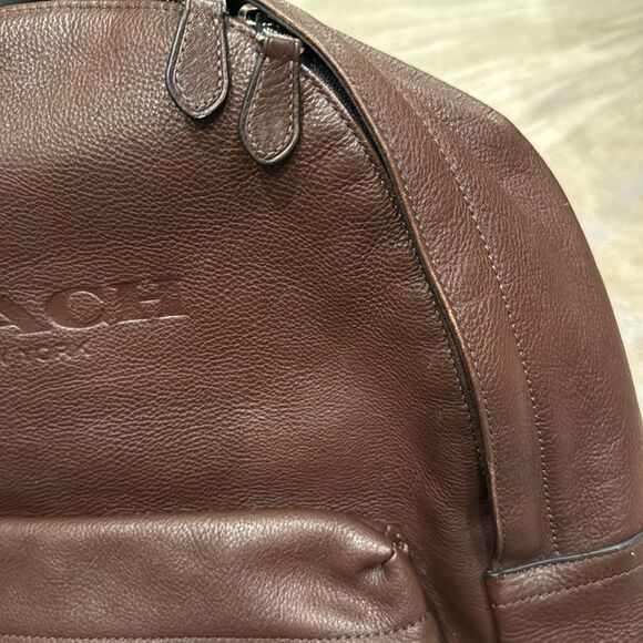 Coach Campus Leather Backpack Bag F72120 in Mahogany in GUC no major check pics - Picture 9 of 13